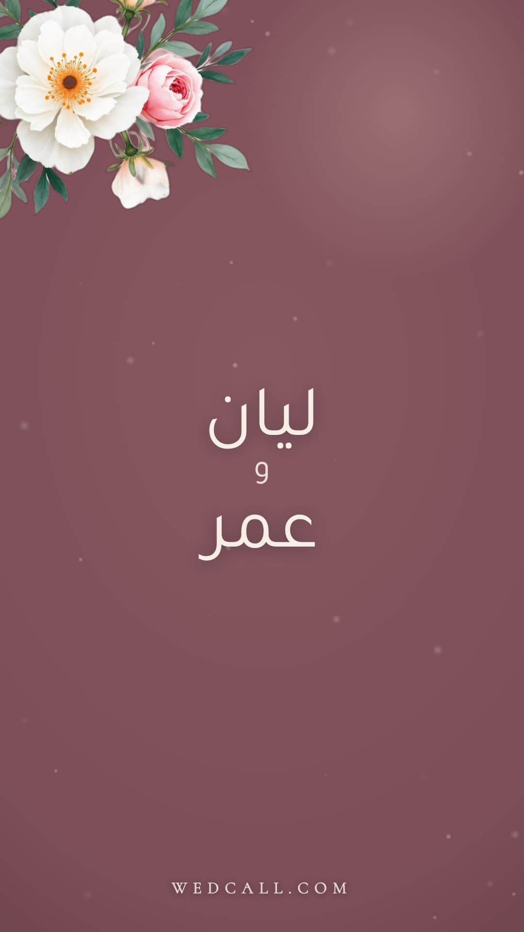 قالب فيديو دعوة Dusty Rose