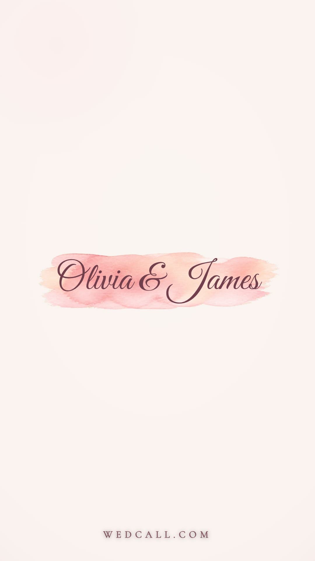 Brush Blush invitation video template
