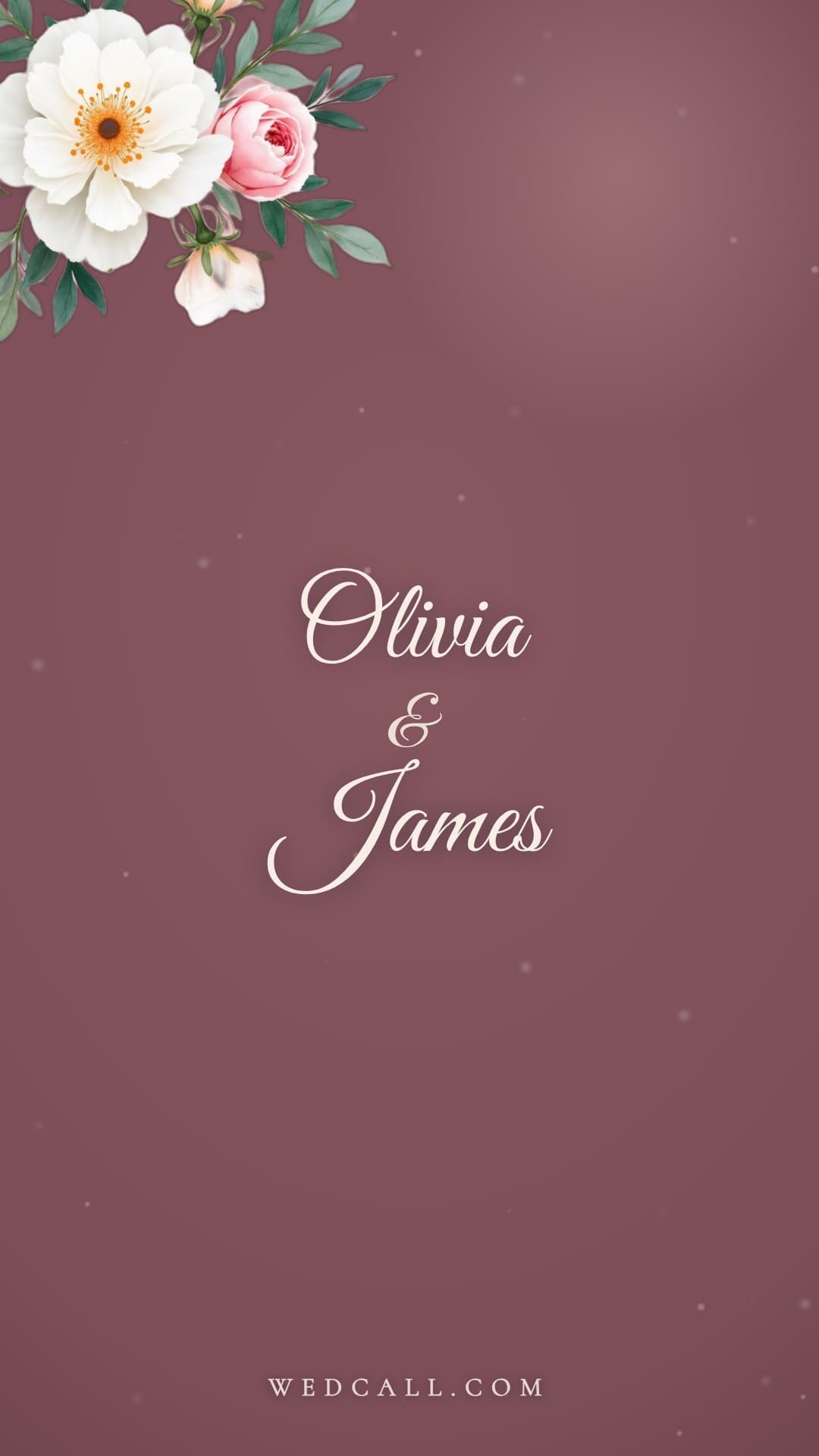 Dusty Rose invitation video template