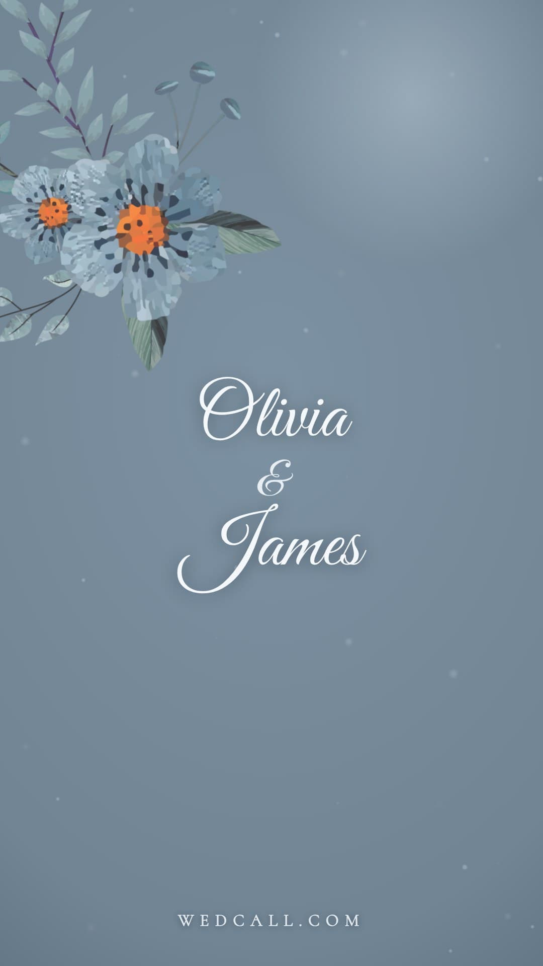 Ice Blue invitation video template