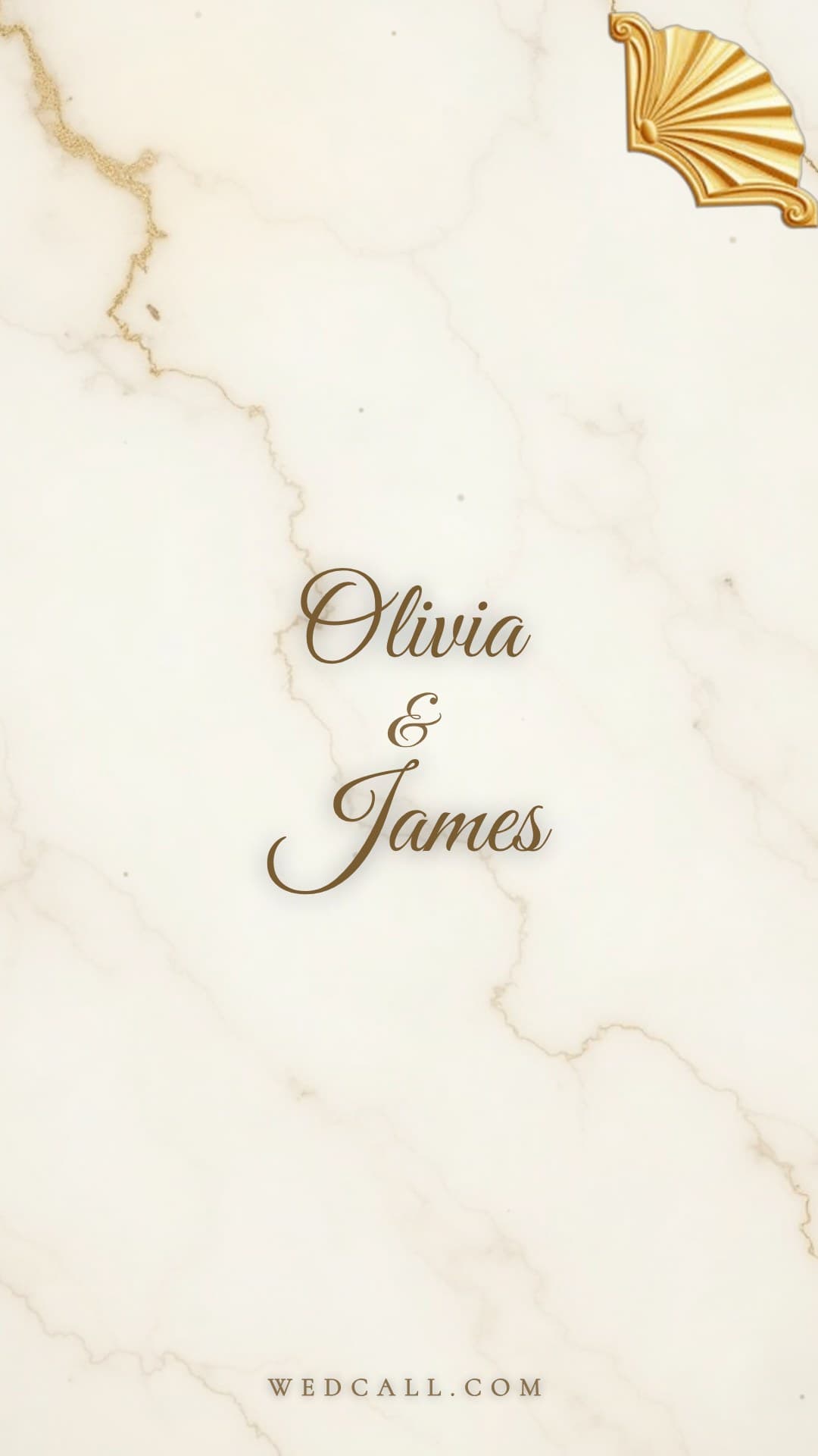 Marble & Gold invitation video template