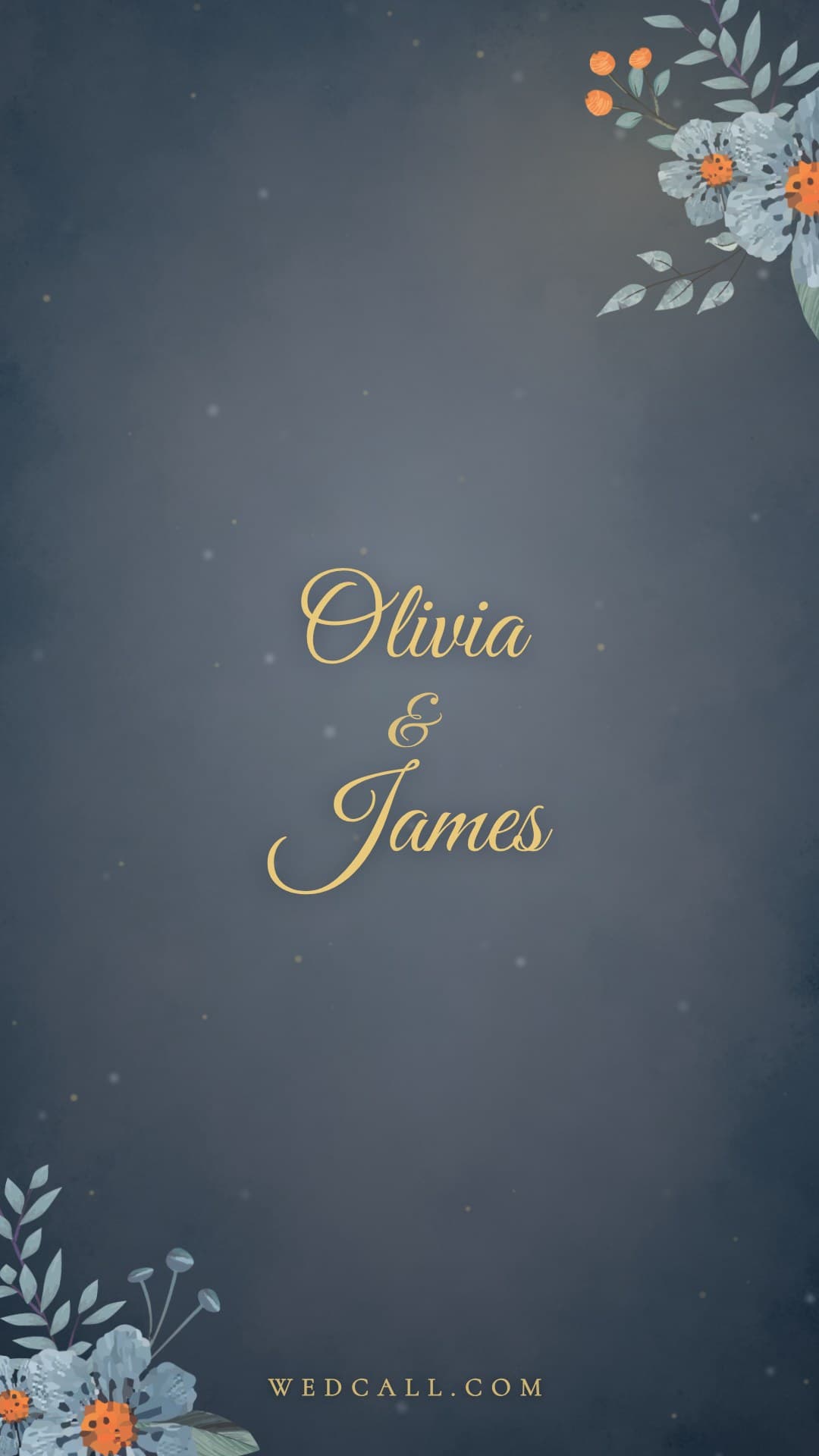 Midnight Gold invitation video template
