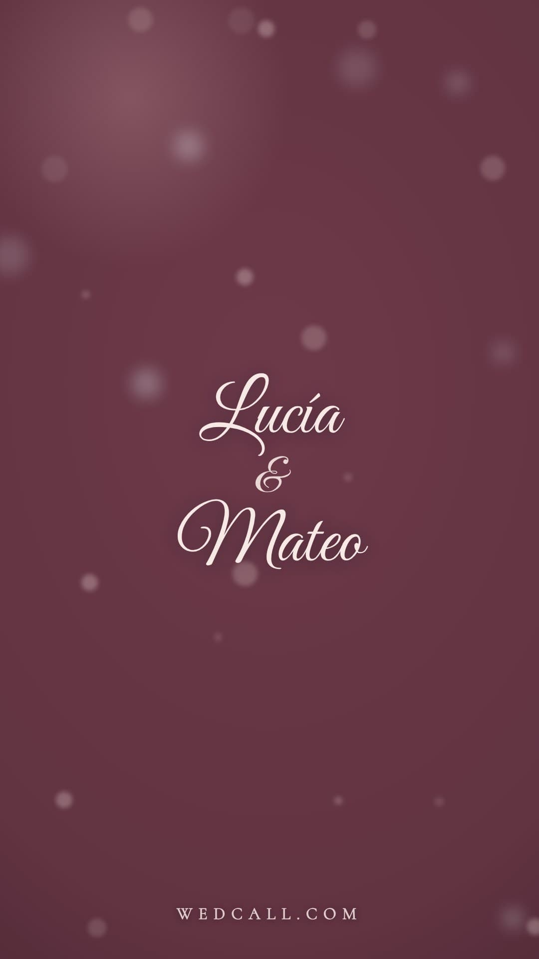 Plantilla de vídeo de invitación Rose Bokeh