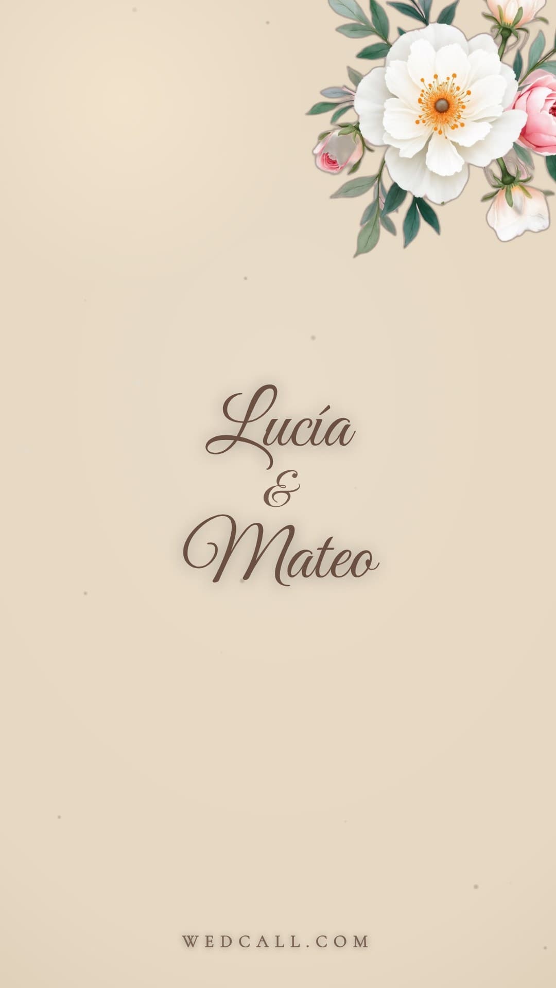Plantilla de vídeo de invitación Champán rosado