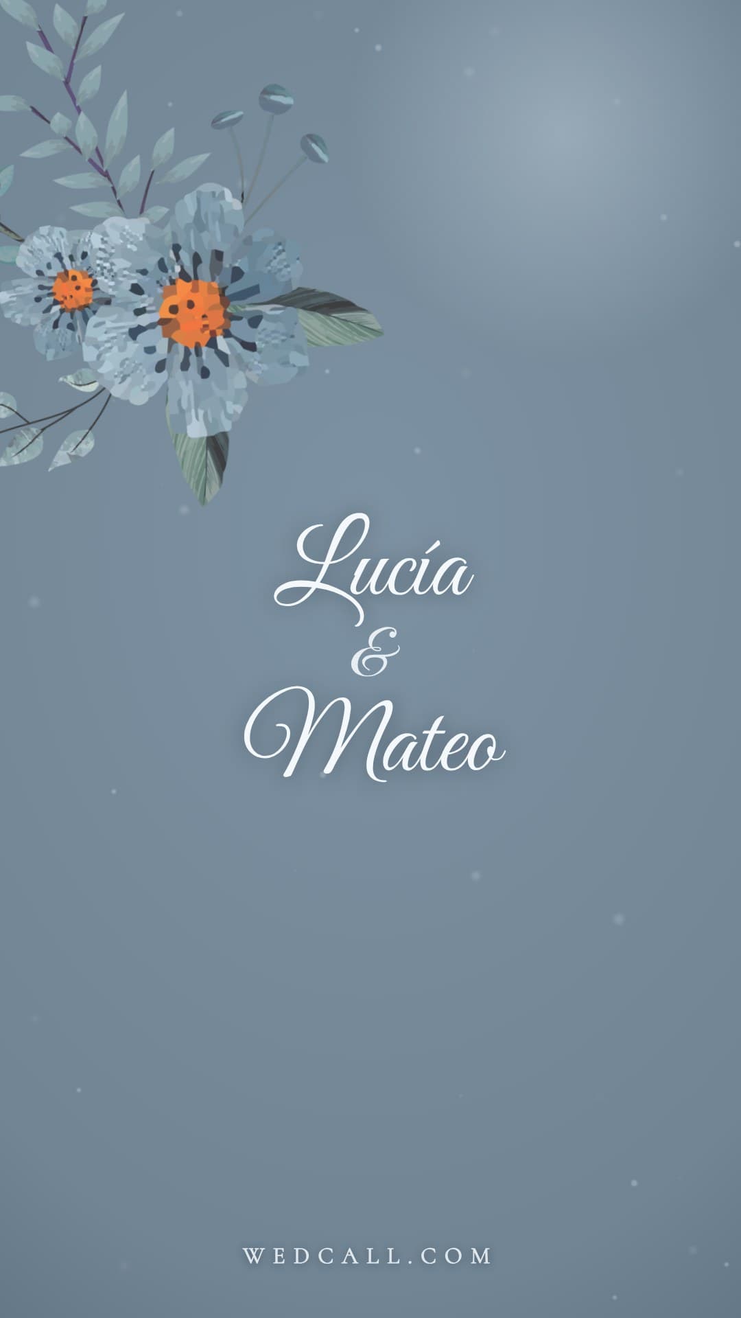 Plantilla de vídeo de invitación Ice Blue