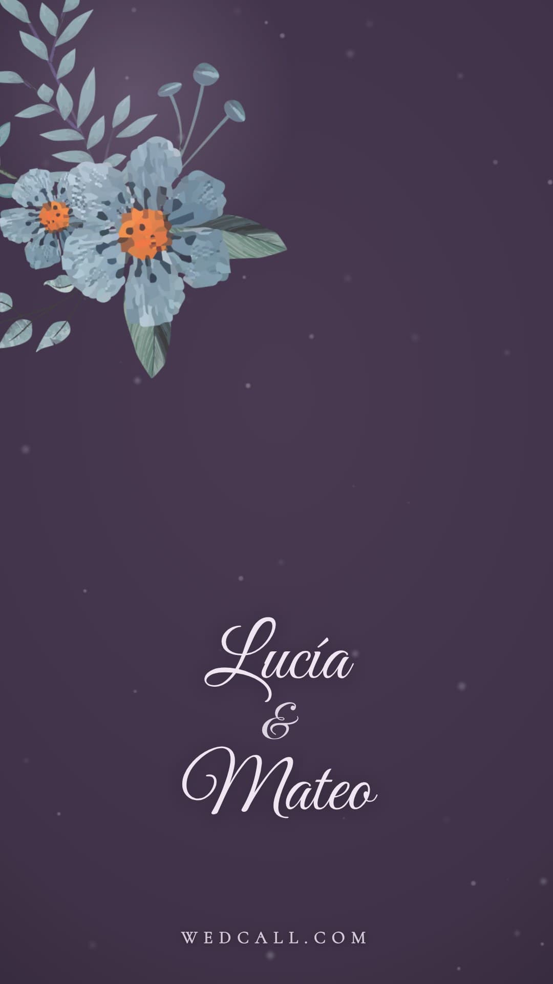 Plantilla de vídeo de invitación Plum Bloom