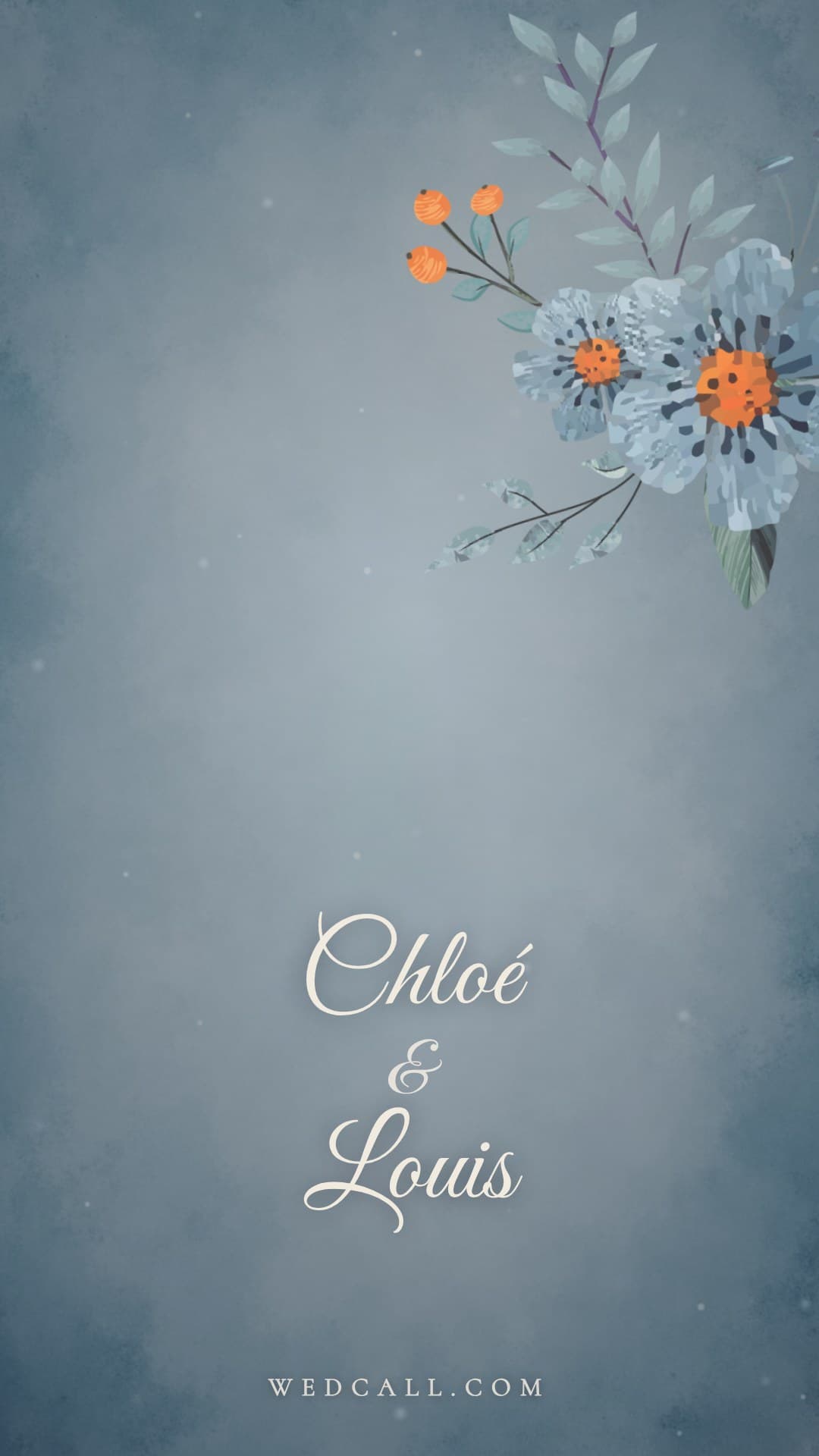 Modèle de vidéo d’invitation Aquarelle bleue