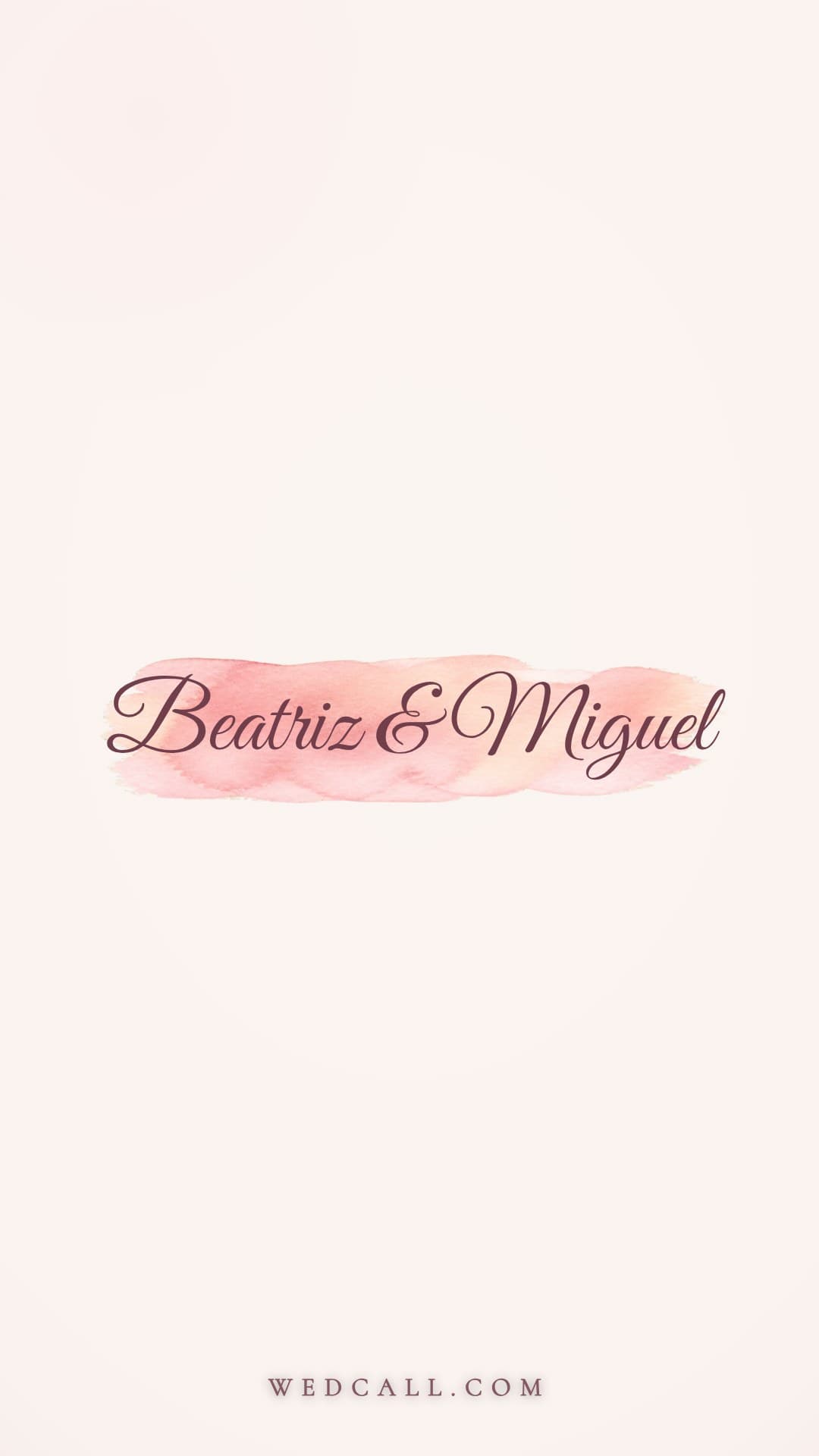 Modelo de vídeo convite Brush Blush